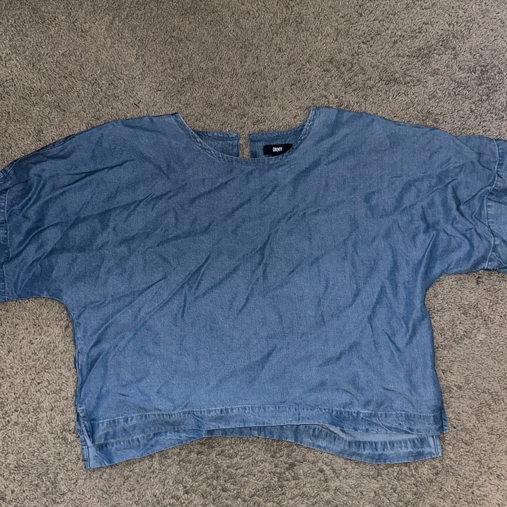 DKNY women’s denim top size large